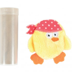  Играчка за котки Zolux PIRATE CAT, плюшено, пиленце пират с котешка трева 